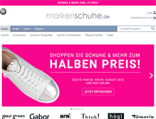 Tablet Screenshot of markenschuhe.de